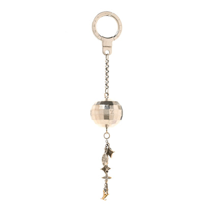 Louis Vuitton Mirror Ball Disco Key Holder Chain Ring Silver 1 of 4