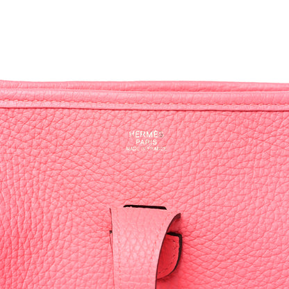 Hermes Taurillon Clemence Evelyne III PM Rose Azalee 6 of 12