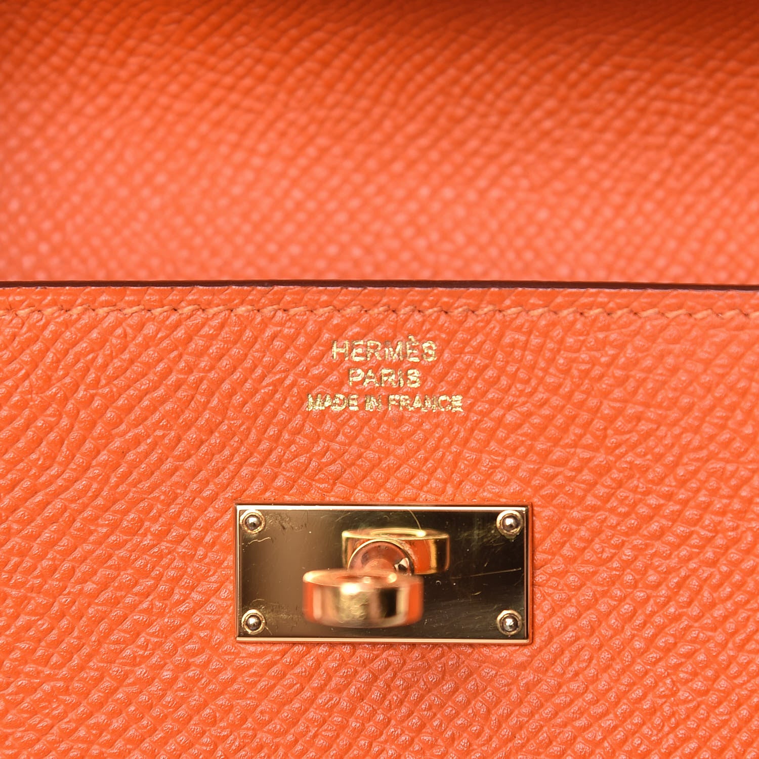 Hermes Epsom Kelly Longue Wallet Orange 6 of 10