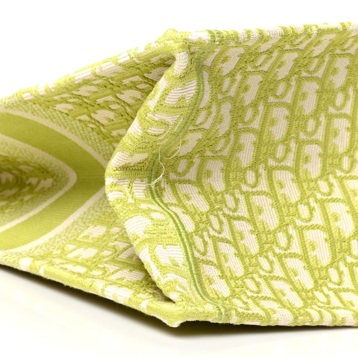 Oblique Large Book Tote Vert Anis