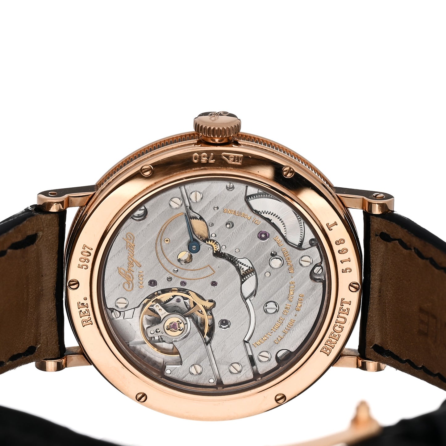 18K Yellow Gold Alligator 35mm Classique Manual Winding Watch 5907BA/12/984