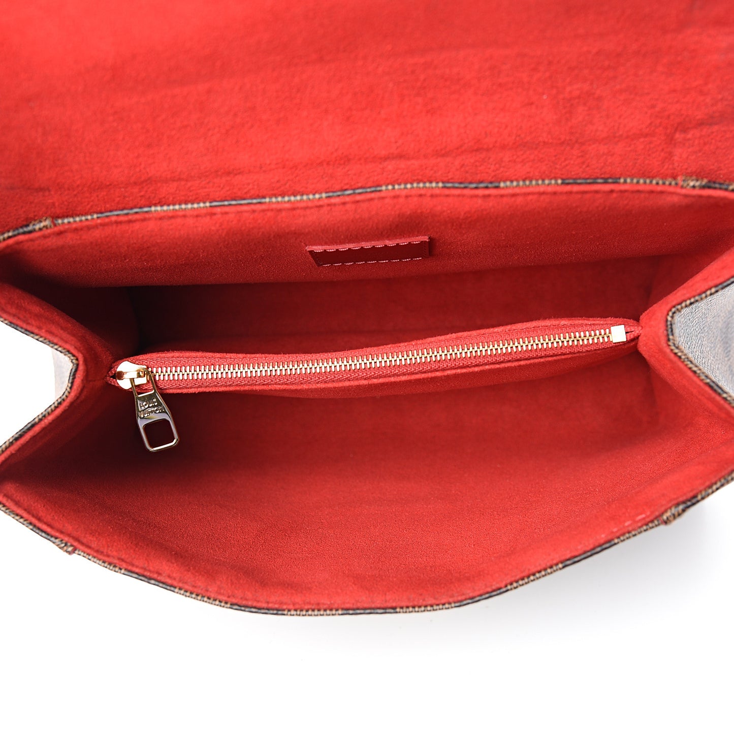 Damier Ebene Caissa Clutch Cherry