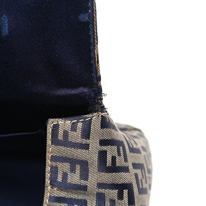 Fendi Zucchino Shoulder Bag Navy 13 of 16