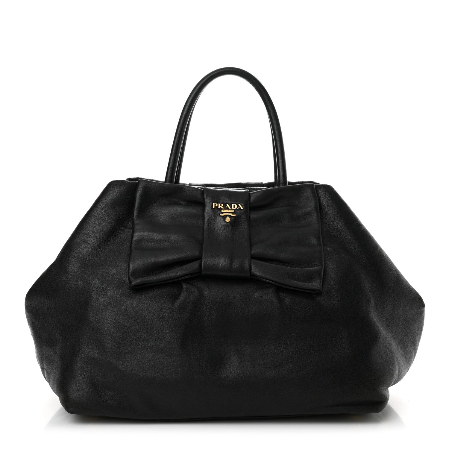 Prada Nappa Fiocco Bow Tote Black 1 of 15