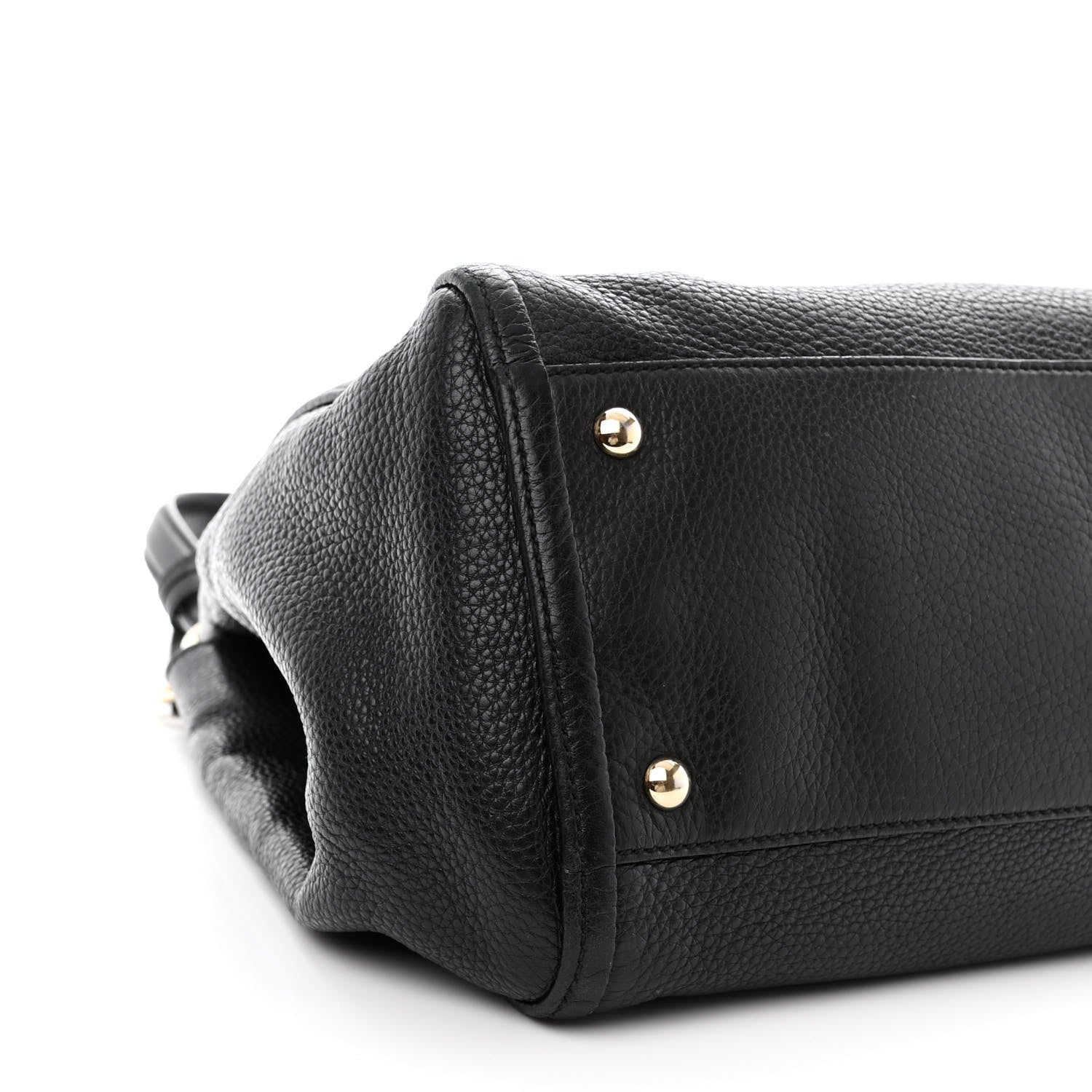 Gucci Pebbled Calfskin Medium Soho Shoulder Bag Black 9 of 11