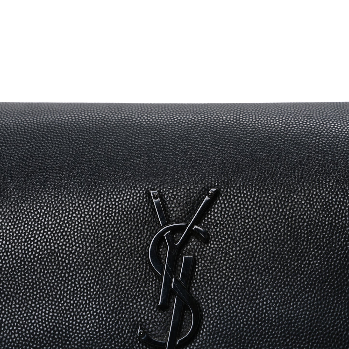 Grain De Poudre Medium West Hollywood Monogram Fold-Over Black