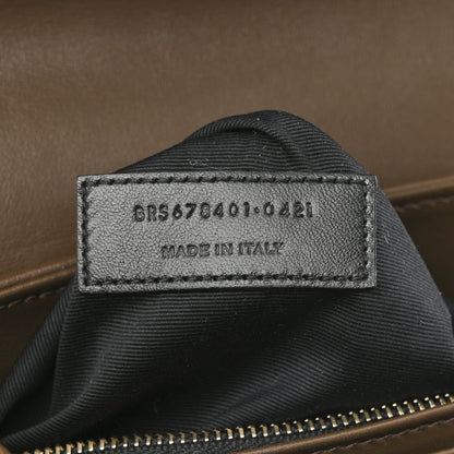 Saint Laurent Calfskin Y Quilted Monogram Toy Loulou Crossbody Bag Soil Brown 8 of 11