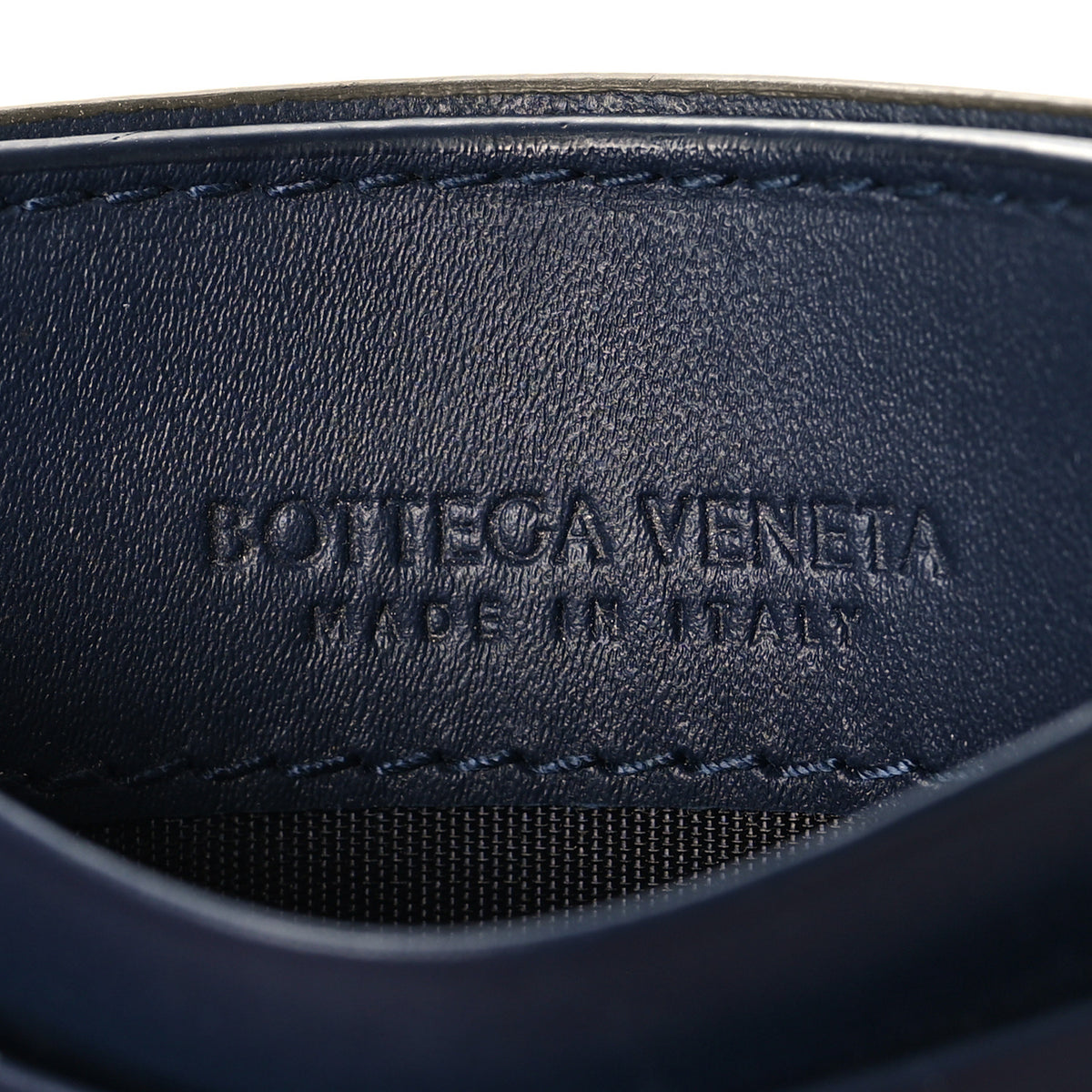 Bottega Veneta Nappa Intrecciato Card Holder Cypress Abyss 6 of 9