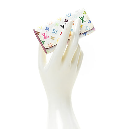Louis Vuitton Monogram Multicolor Multicles 4 Key Holder White Litchi 2 of 9