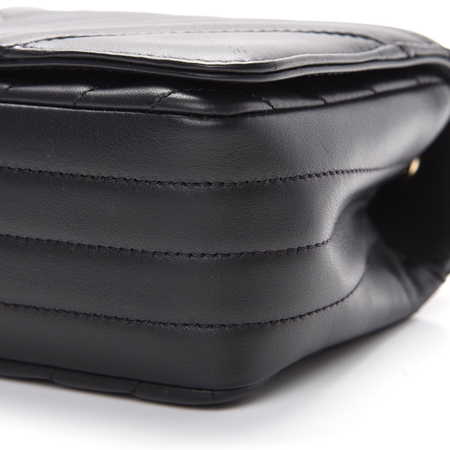 Chanel Calfskin Chevron Quilted Mini Statement Flap Black 9 of 11