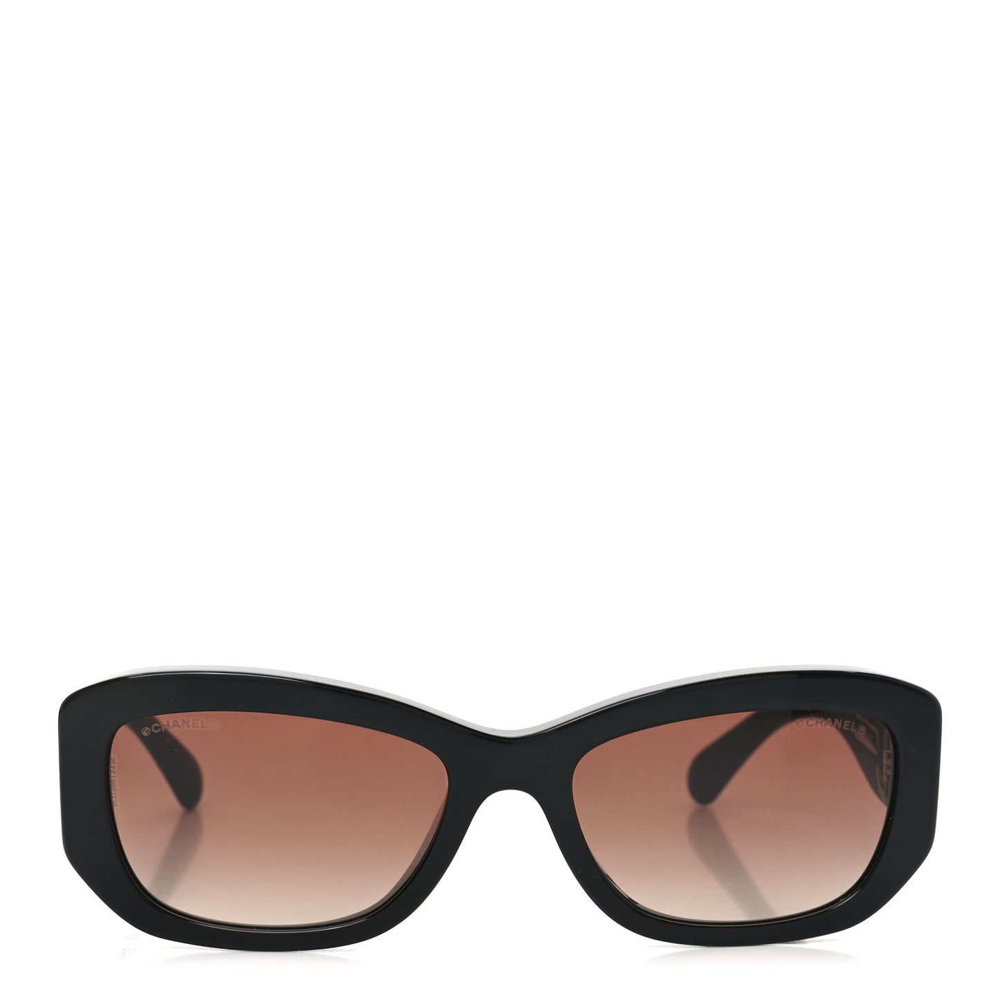 Acetate Rectangle Sunglasses 5493-A Black