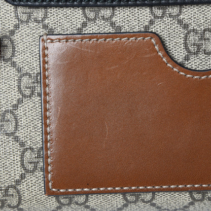Gucci GG Supreme Monogram Calfskin Small Padlock Shoulder Bag Beige Black Cuir 13 of 15