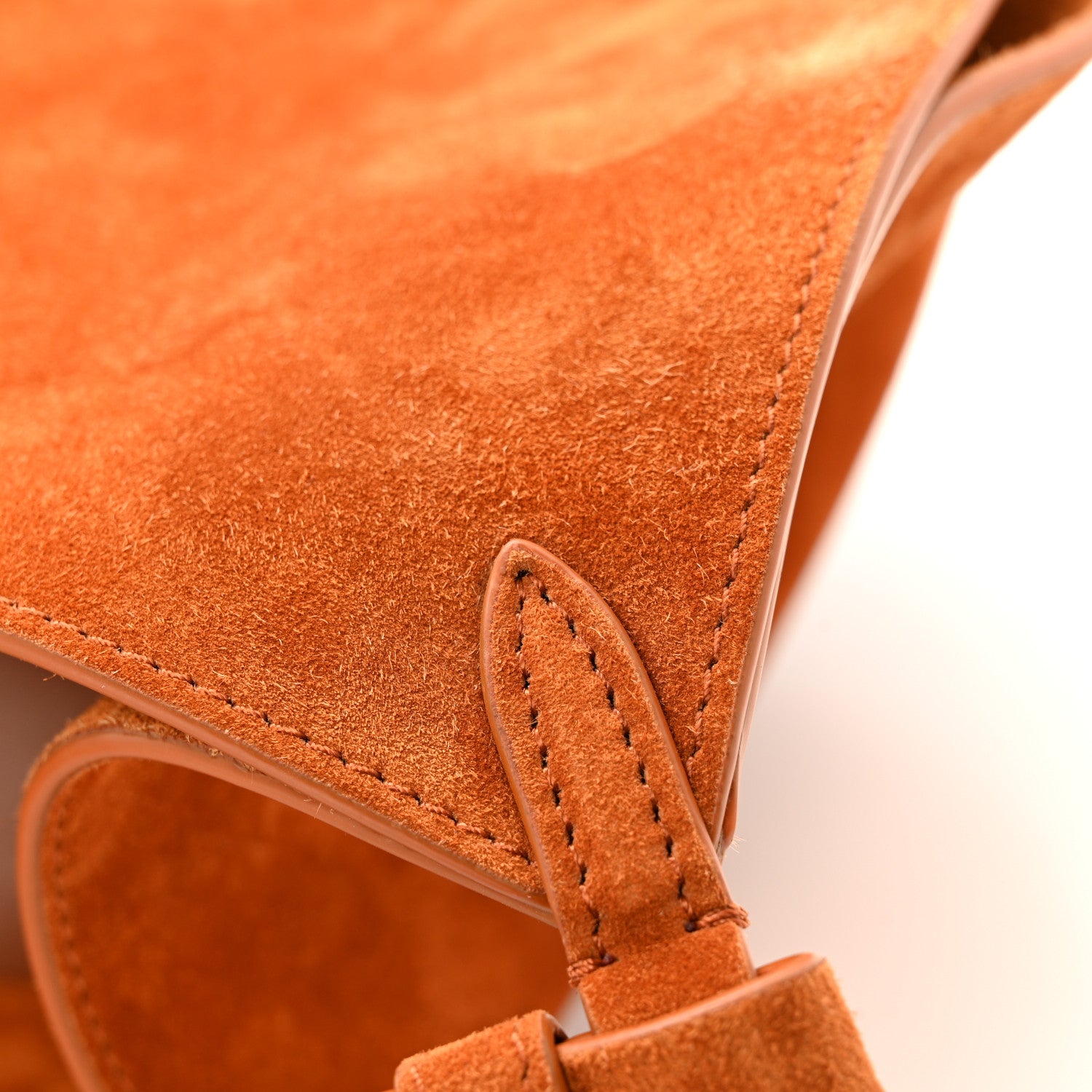 Khaite Suede Calfskin Medium Lotus Tote Caramel 12 of 12