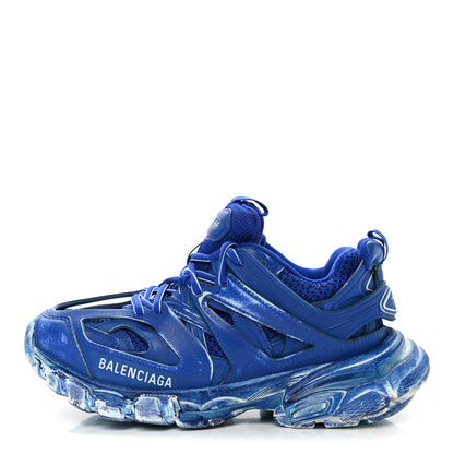 Balenciaga Mesh Nylon Womens Track Sneakers 35 Faded Blue 1 of 9