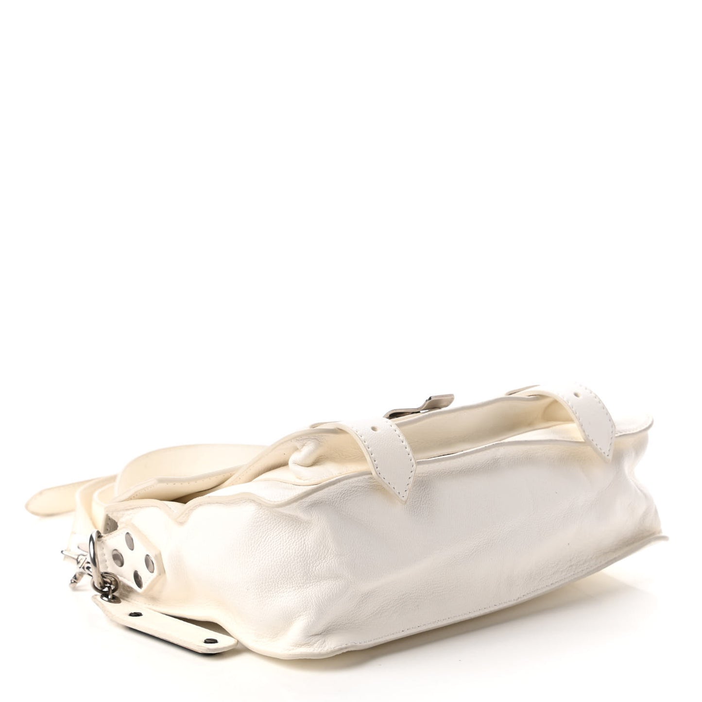 Lambskin Tiny PS1 Satchel White