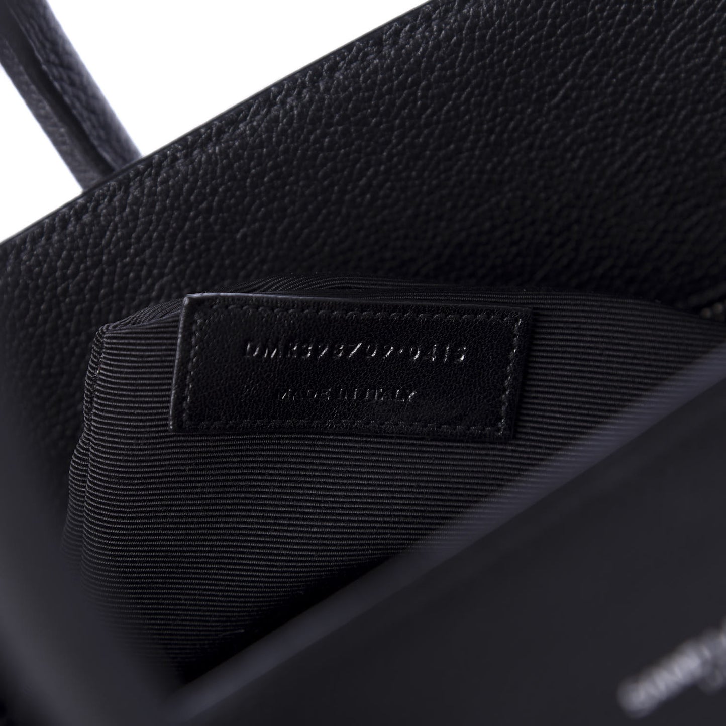 Grained Calfskin Small Sac De Jour Black