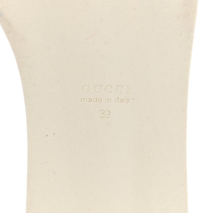 Gucci Metallic Nappa Peggy Platform Sneakers 39 Oro Vecchio 6 of 11