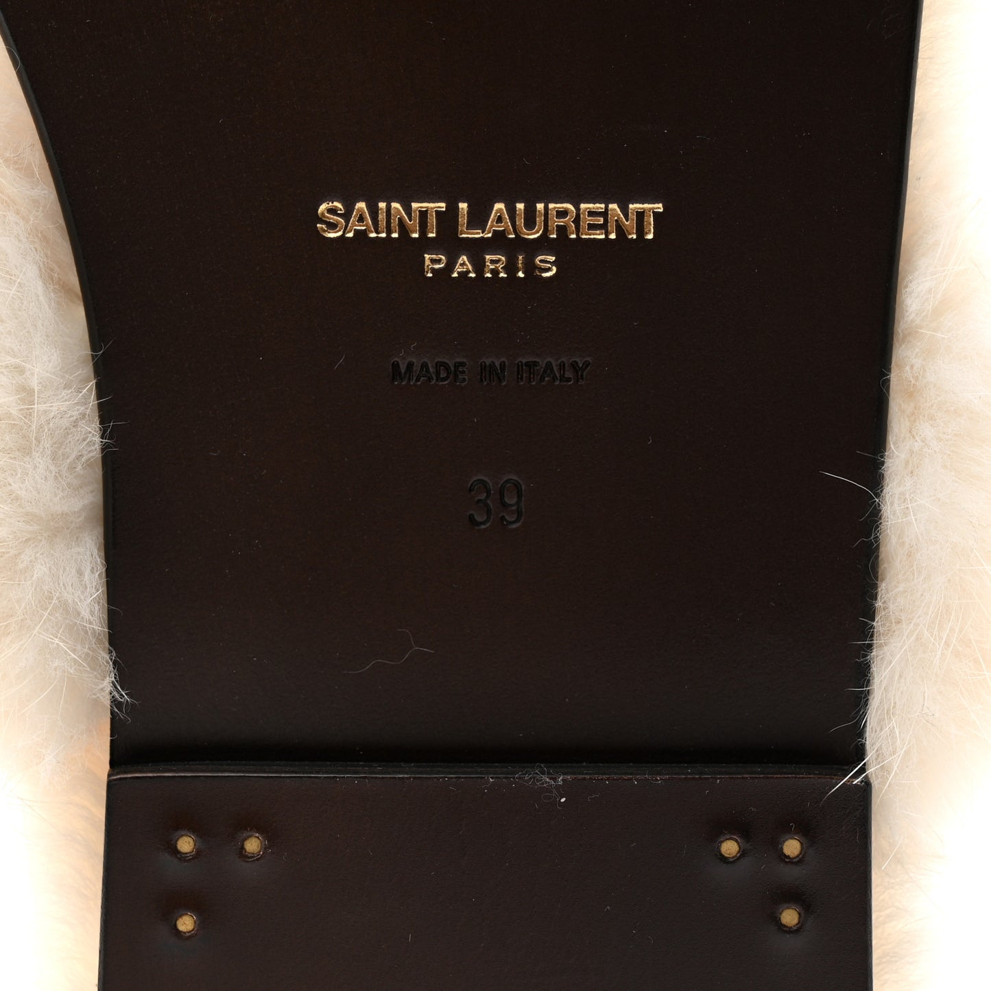 Mink Bleach Slides 39 White