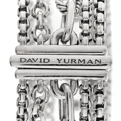 David Yurman Sterling Silver Multi Row Chain Bracelet 3 of 3