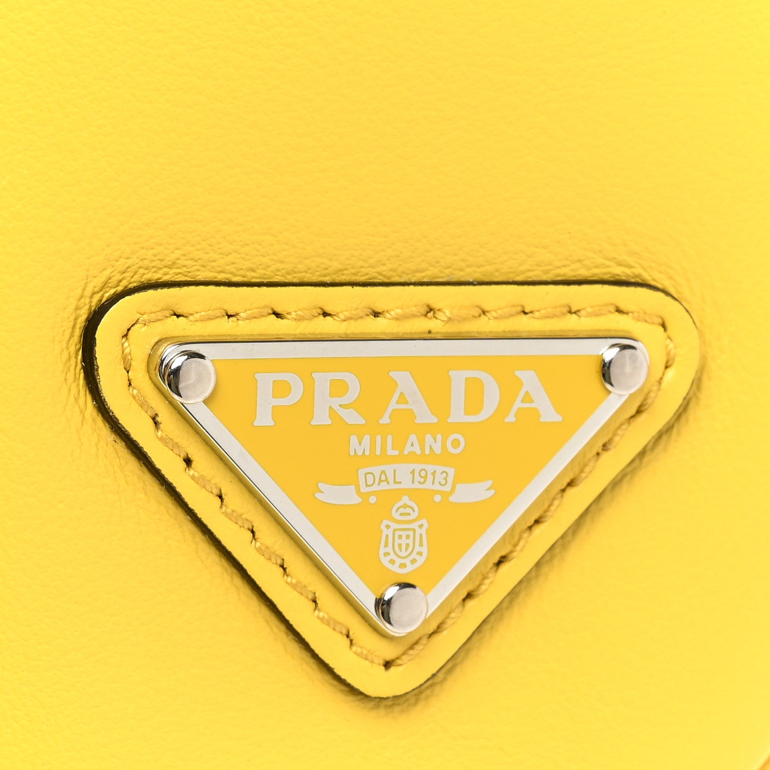 Prada Grace Lux Triangle Logo Embossed Triangle Wristlet Pouch Sole 8 of 8
