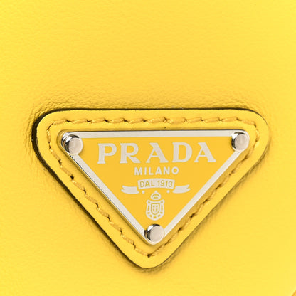 Prada Grace Lux Triangle Logo Embossed Triangle Wristlet Pouch Sole 8 of 8