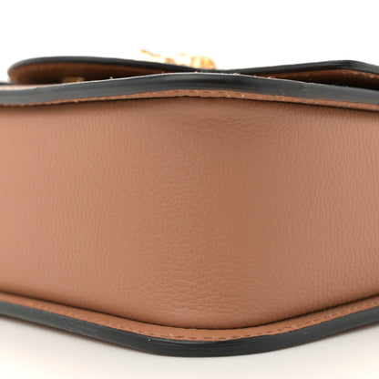 Versace Grained Calfskin La Medusa Flap Shoulder Bag Brown 9 of 9