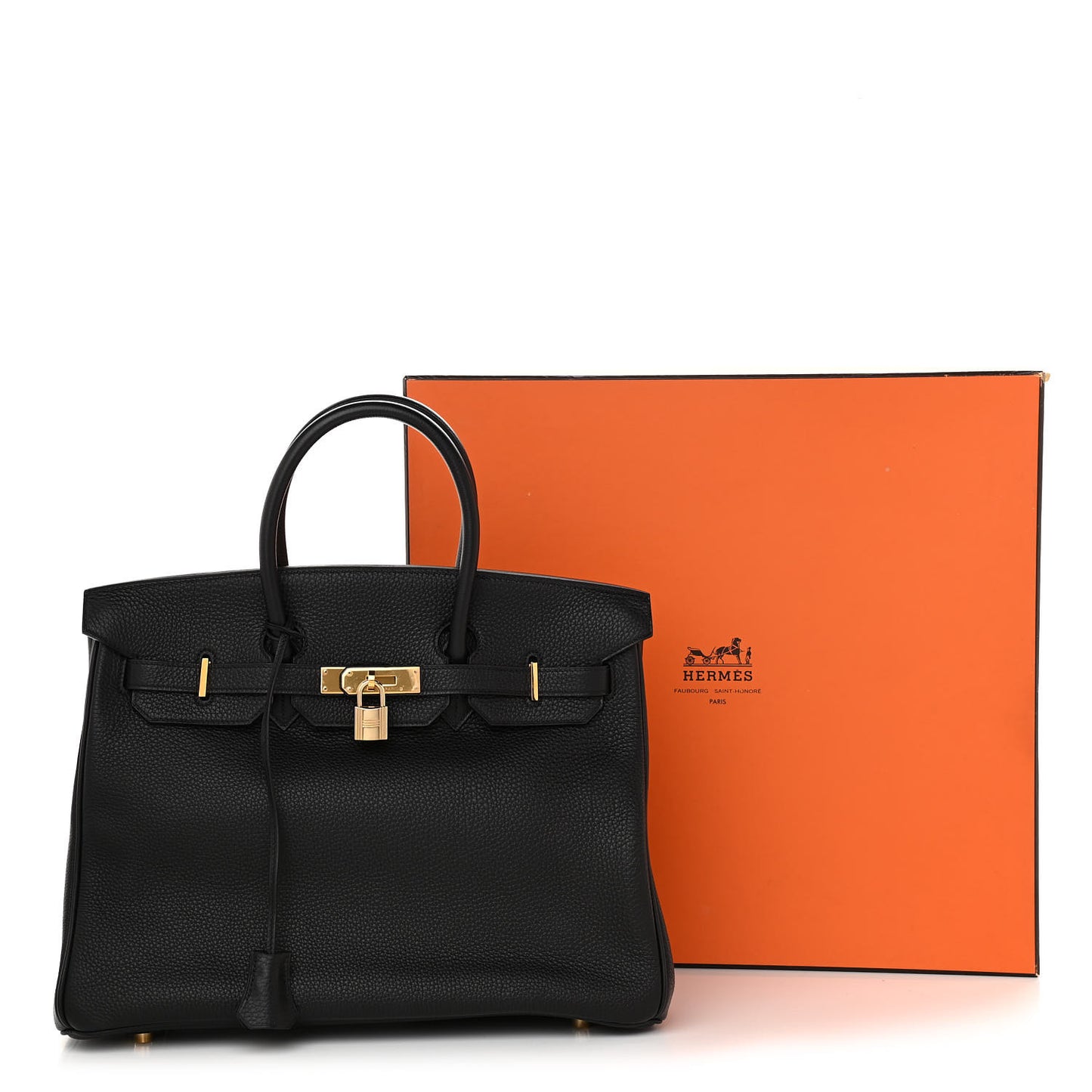 Taurillon Clemence Birkin 35 Black