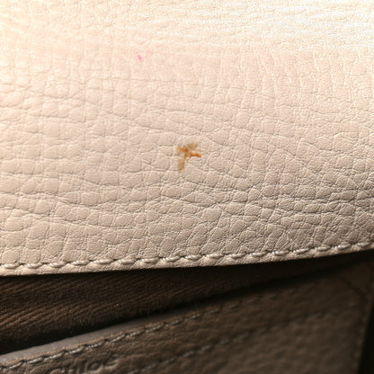 Chloe Calfskin Mini Marcie Round Crossbody Bag Abstract White 5 of 6
