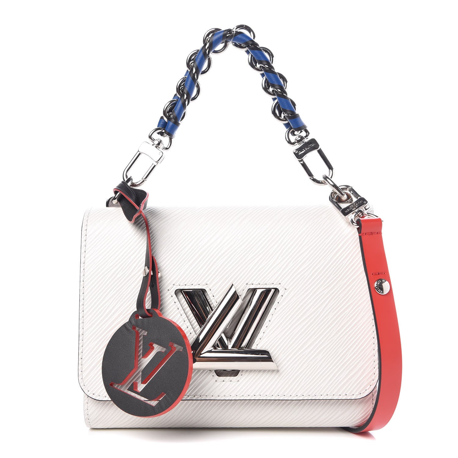 Louis Vuitton Epi Twist Braided Strap Shoulder Bag PM White 1 of 9