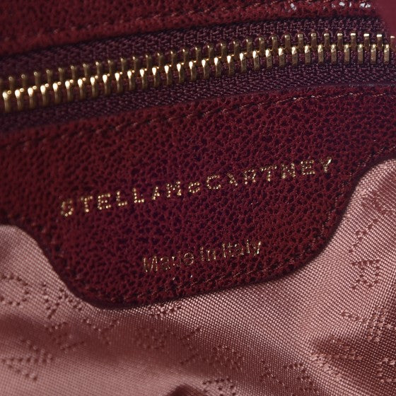 Shaggy Deer Falabella Fold Over Tote Plum
