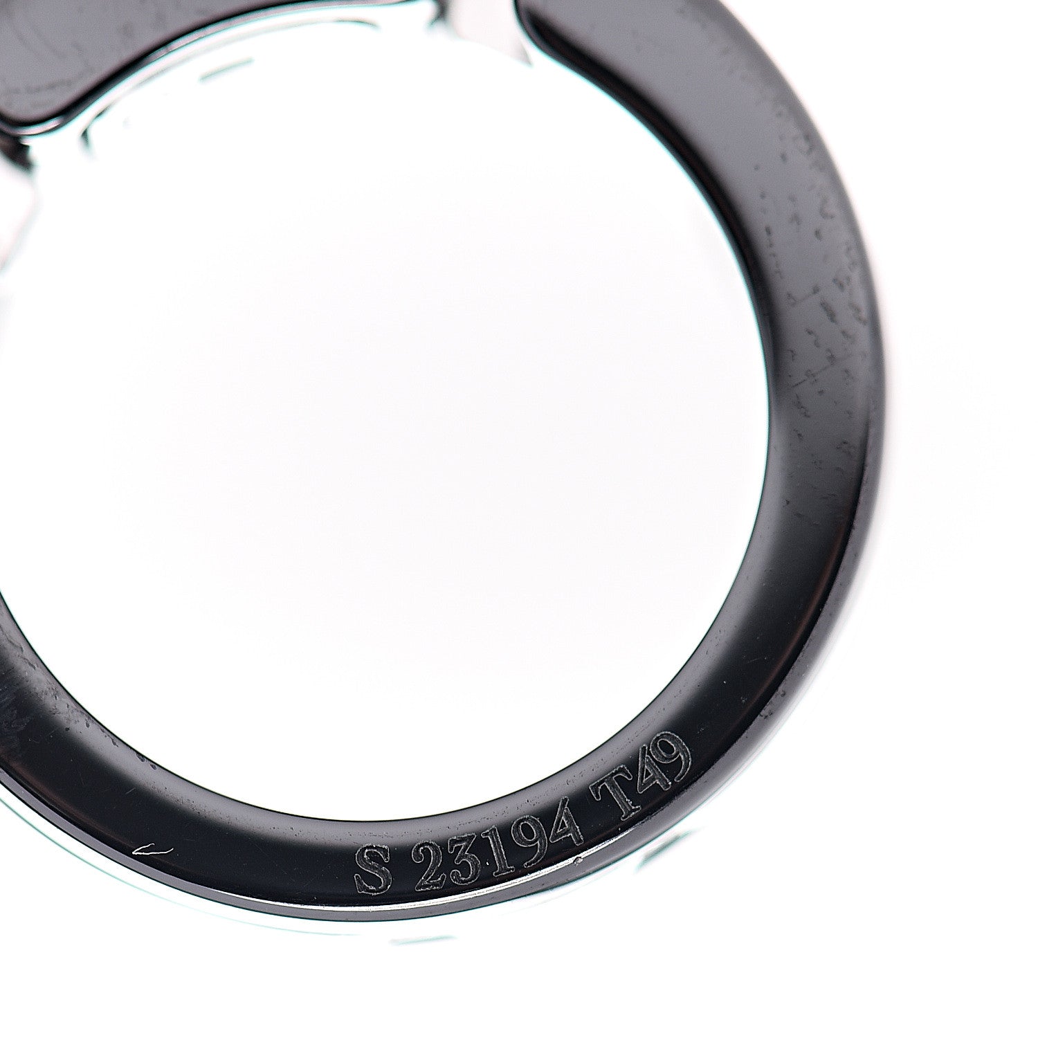 Chanel 18K White Gold Black Ceramic Diamond Ultra Ring 49 4.75 3 of 4