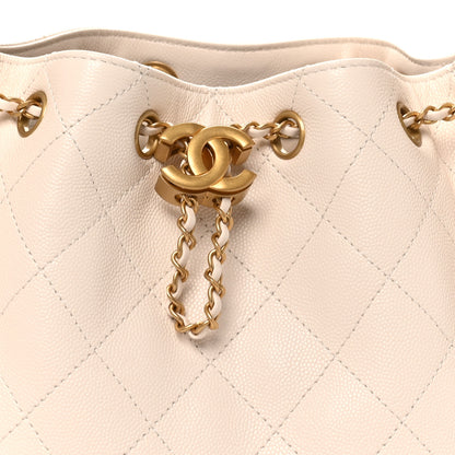 Chanel Caviar Quilted Small Chanel 25 Handbag White 8 of 10