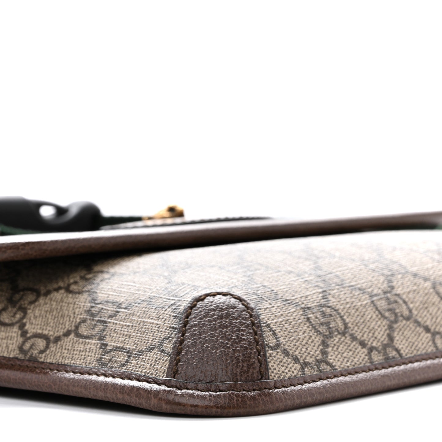 GG Supreme Monogram Neo Vintage Web Belt Bag Brown