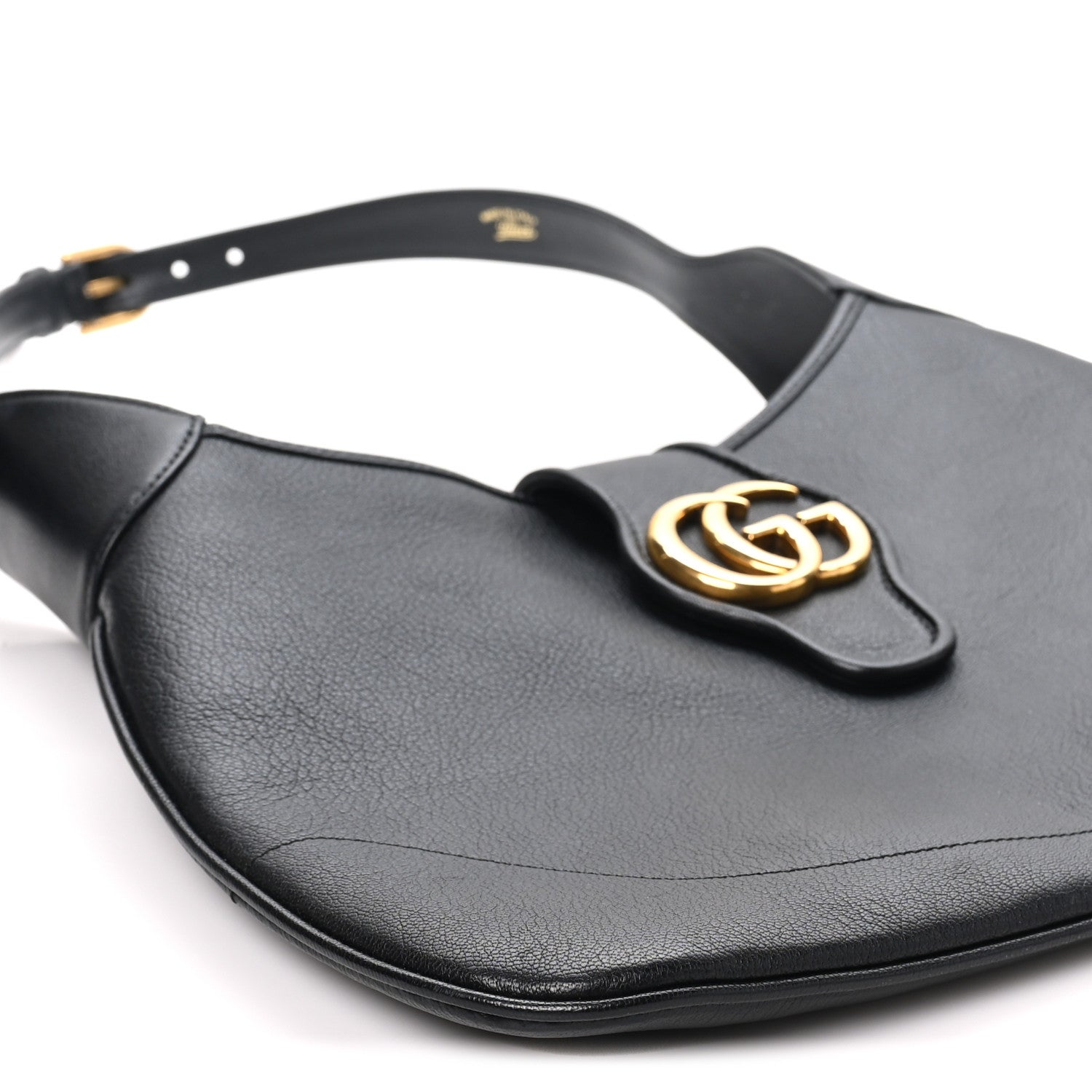 Gucci Goatskin Medium Aphrodite Shoulder Bag Black 9 of 10