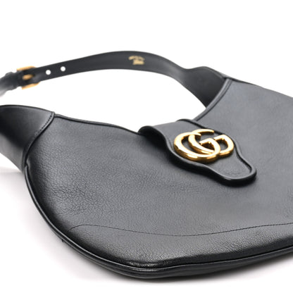 Gucci Goatskin Medium Aphrodite Shoulder Bag Black 9 of 10