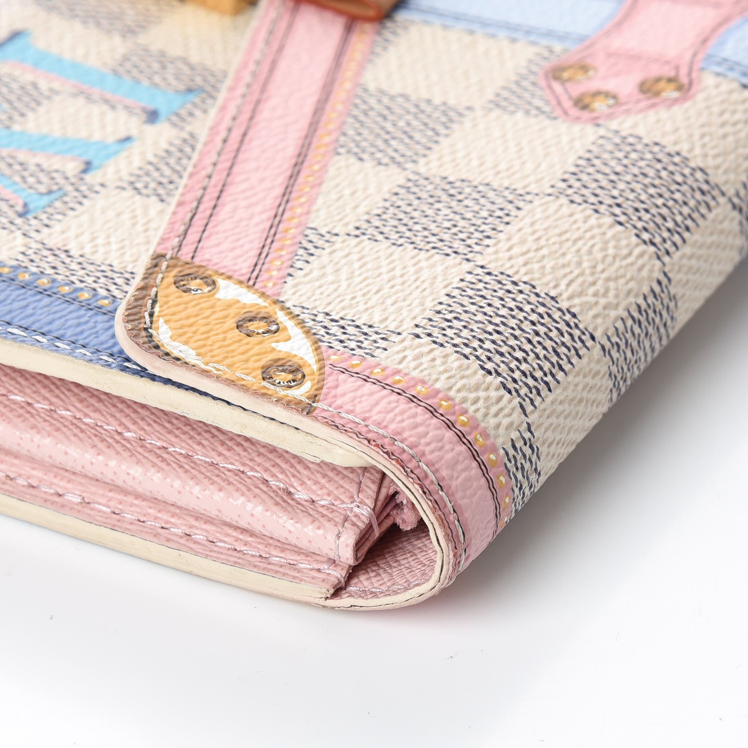 Louis Vuitton Damier Azur Summer Trunks Sarah Wallet NM 10 of 12