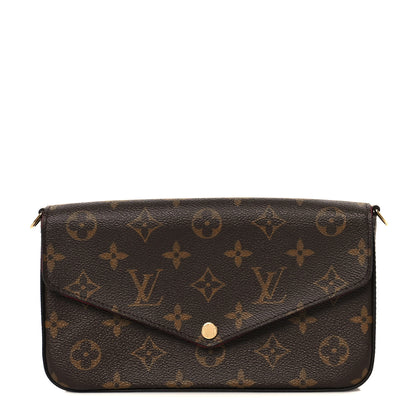 Louis Vuitton Monogram Pochette Felicie Chain Wallet Fuchsia 1 of 11