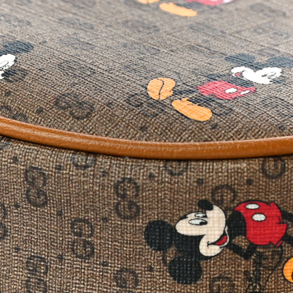 Gucci X DISNEY Mini Vintage GG Supreme Monogram Mickey Mouse Round Backpack Beige Vintage Sun Oil 9 of 10
