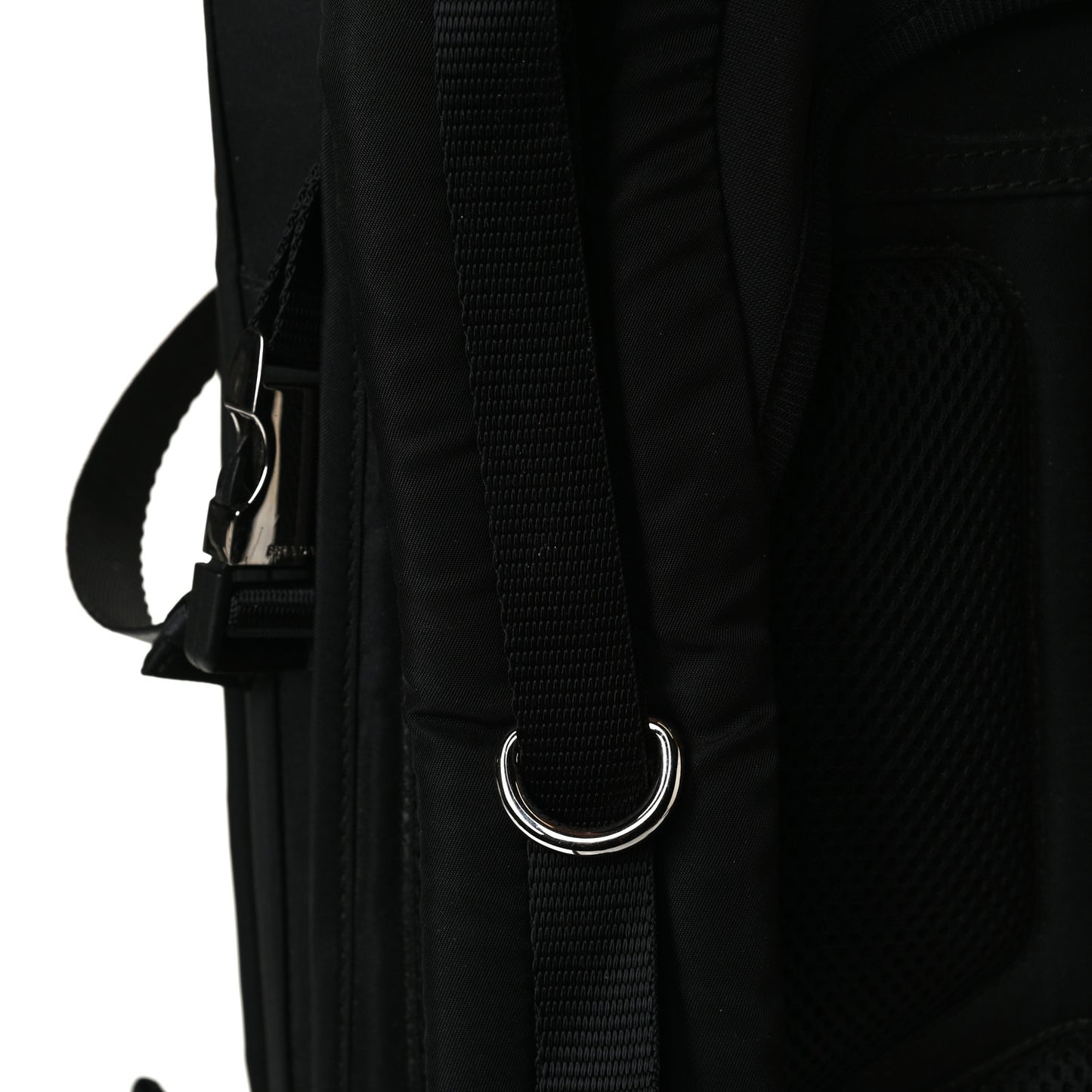 Nylon Montagna Compression Backpack Black