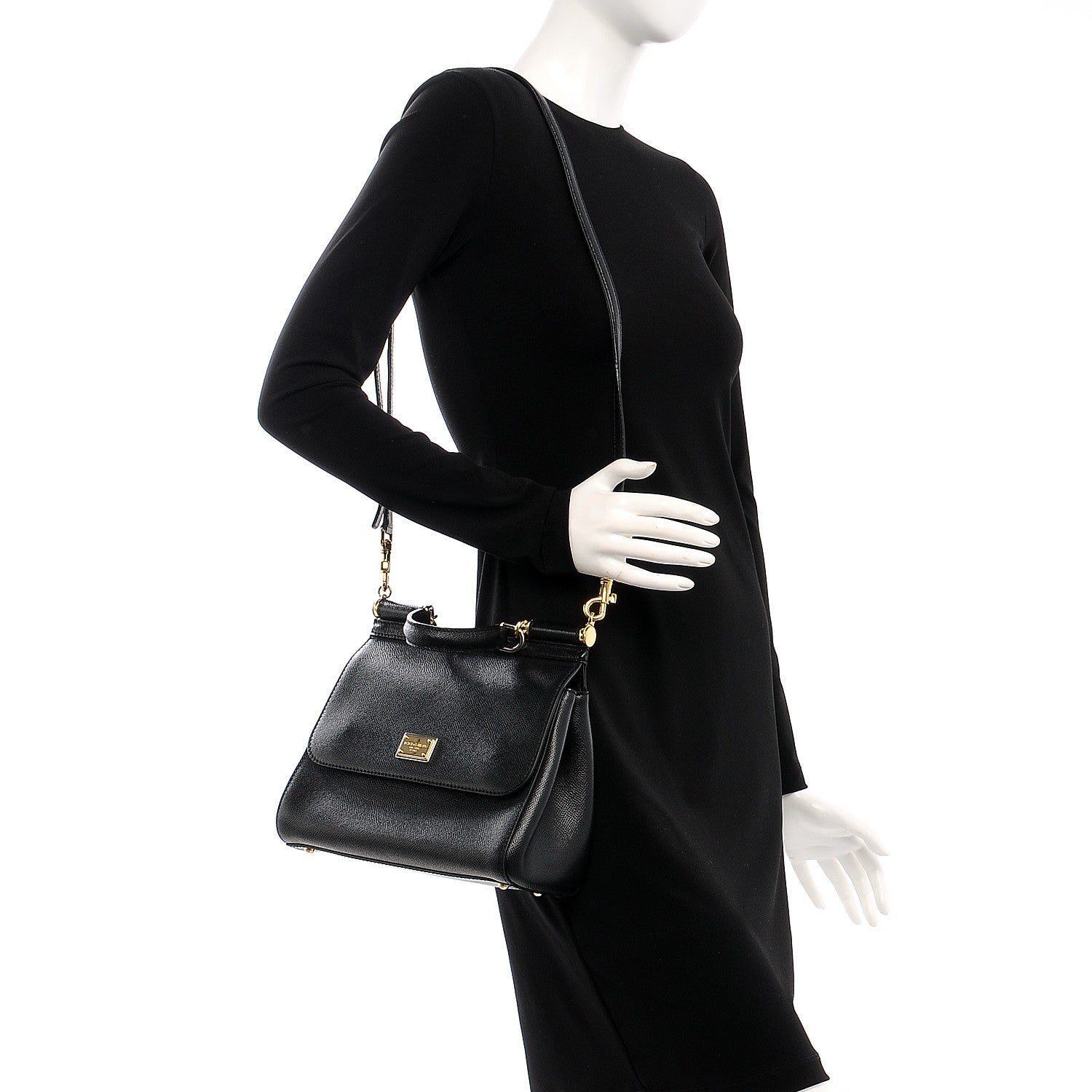 Dolce & Gabbana Dauphine Medium Miss Sicily Satchel Black 2 of 8