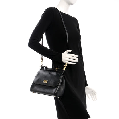 Dolce & Gabbana Dauphine Medium Miss Sicily Satchel Black 2 of 8