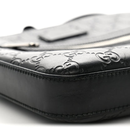 Gucci Guccissima Signature Small Messenger Bag Black 9 of 12
