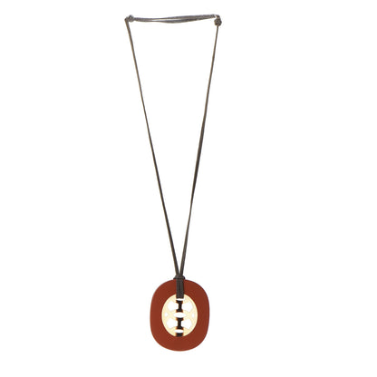 Hermes Buffalo Horn Lacquer Lift Necklace 3 of 5