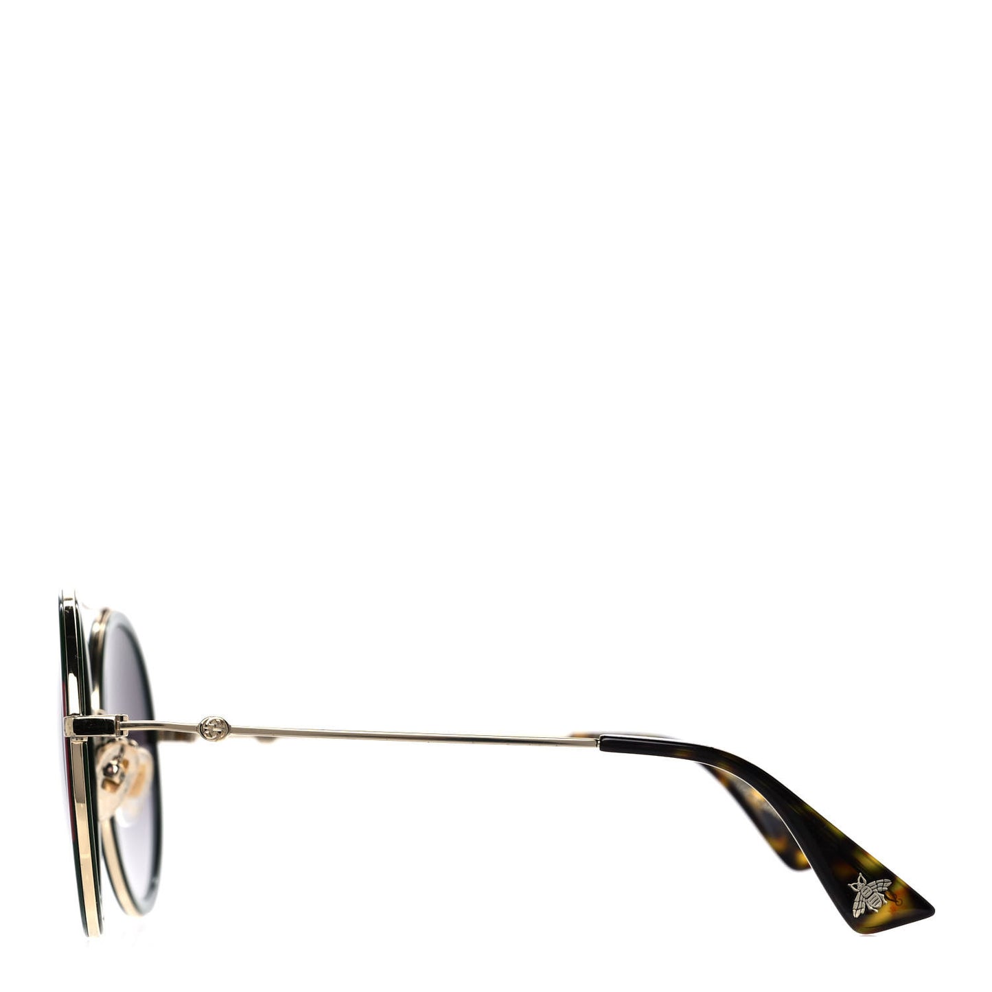 Metal Round Frame Sunglasses GG0061S Blue Red