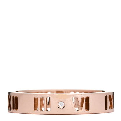 Tiffany 18K Rose Gold Diamond Atlas Pierced Ring 50 5.5 1 of 4