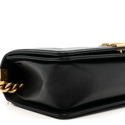 Chanel Caviar Quilted Medium Boy Flap Black 9 of 10