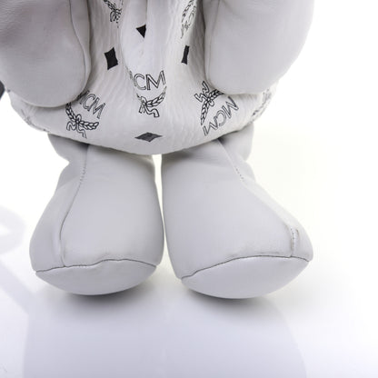 MCM Calfskin Visetos Rabbit Zoo Doll Crossbody White 16 of 20