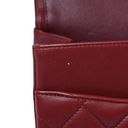 Chanel Lambskin Quilted Jumbo Double Flap Burgundy 10 of 16