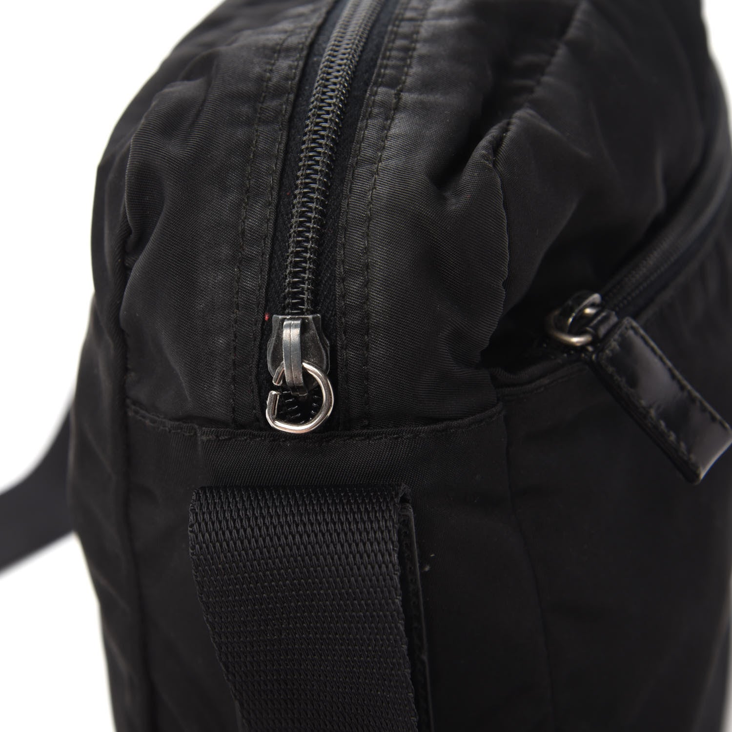 Prada Nylon Vela Messenger Bag Black 10 of 10
