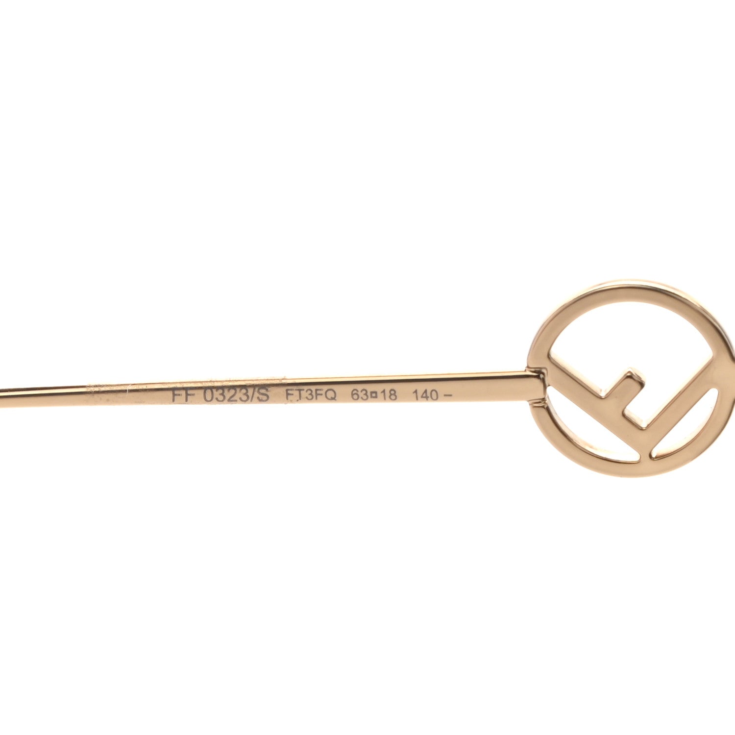 Fendi Metal F is Fendi Sunglasses FF 0323/S Gold 5 of 8